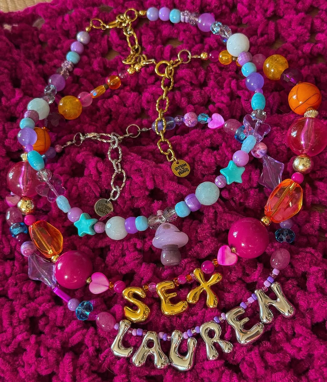 Custom Love Letters Necklace - Groovy Letters