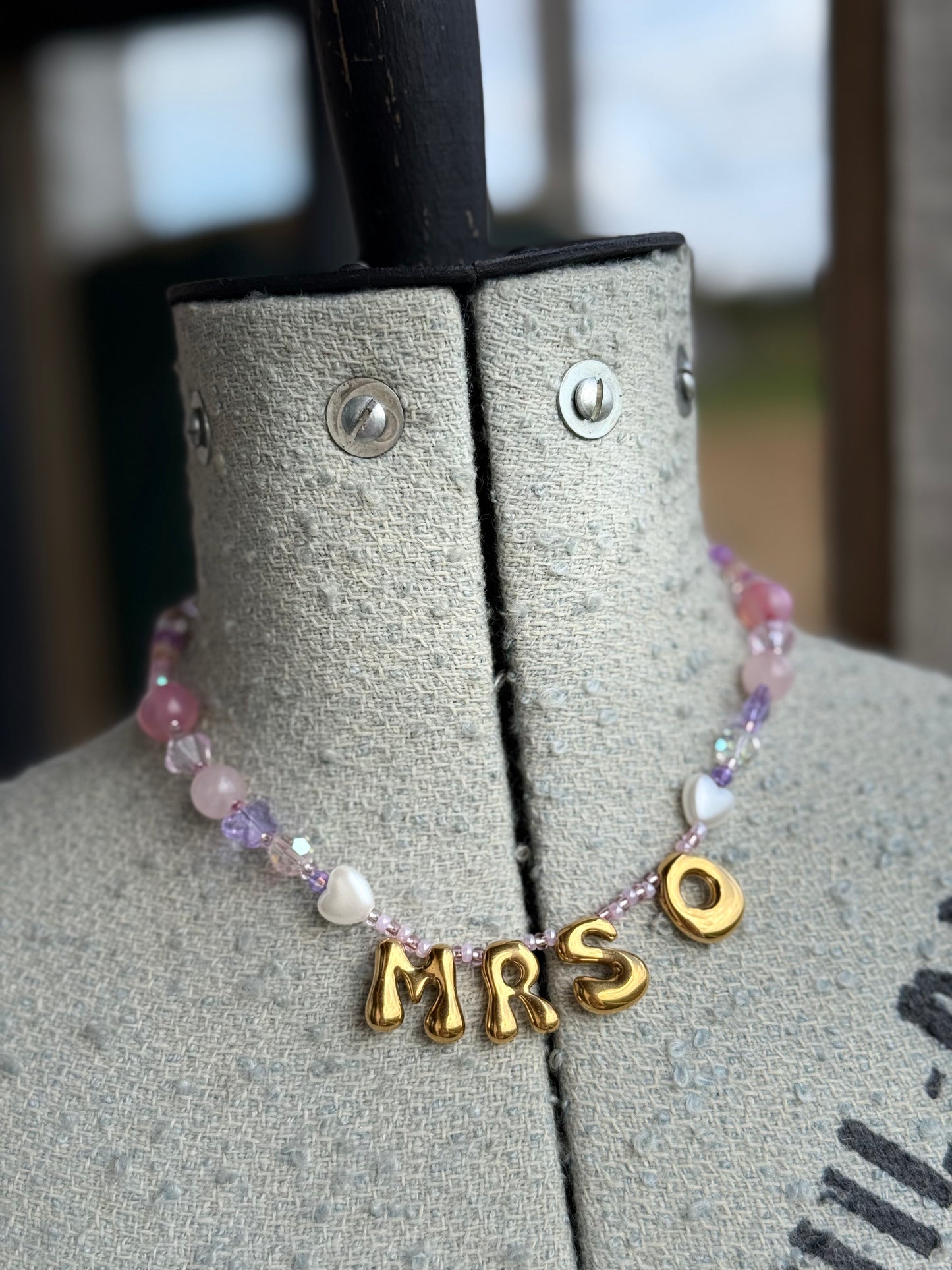 Custom Mrs Bridal Necklace
