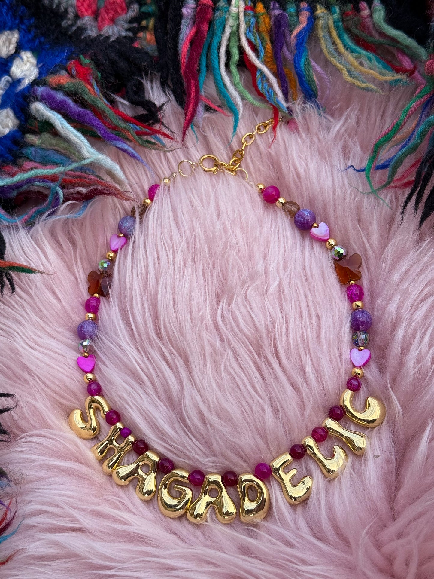Custom Love Letters Necklace - Groovy Letters