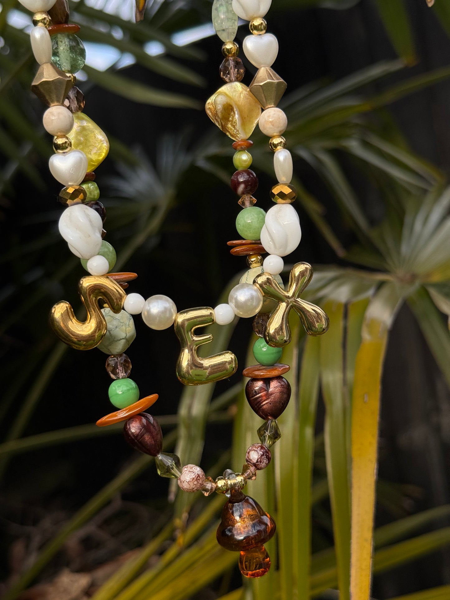 Custom Love Letters Necklace - Groovy Letters