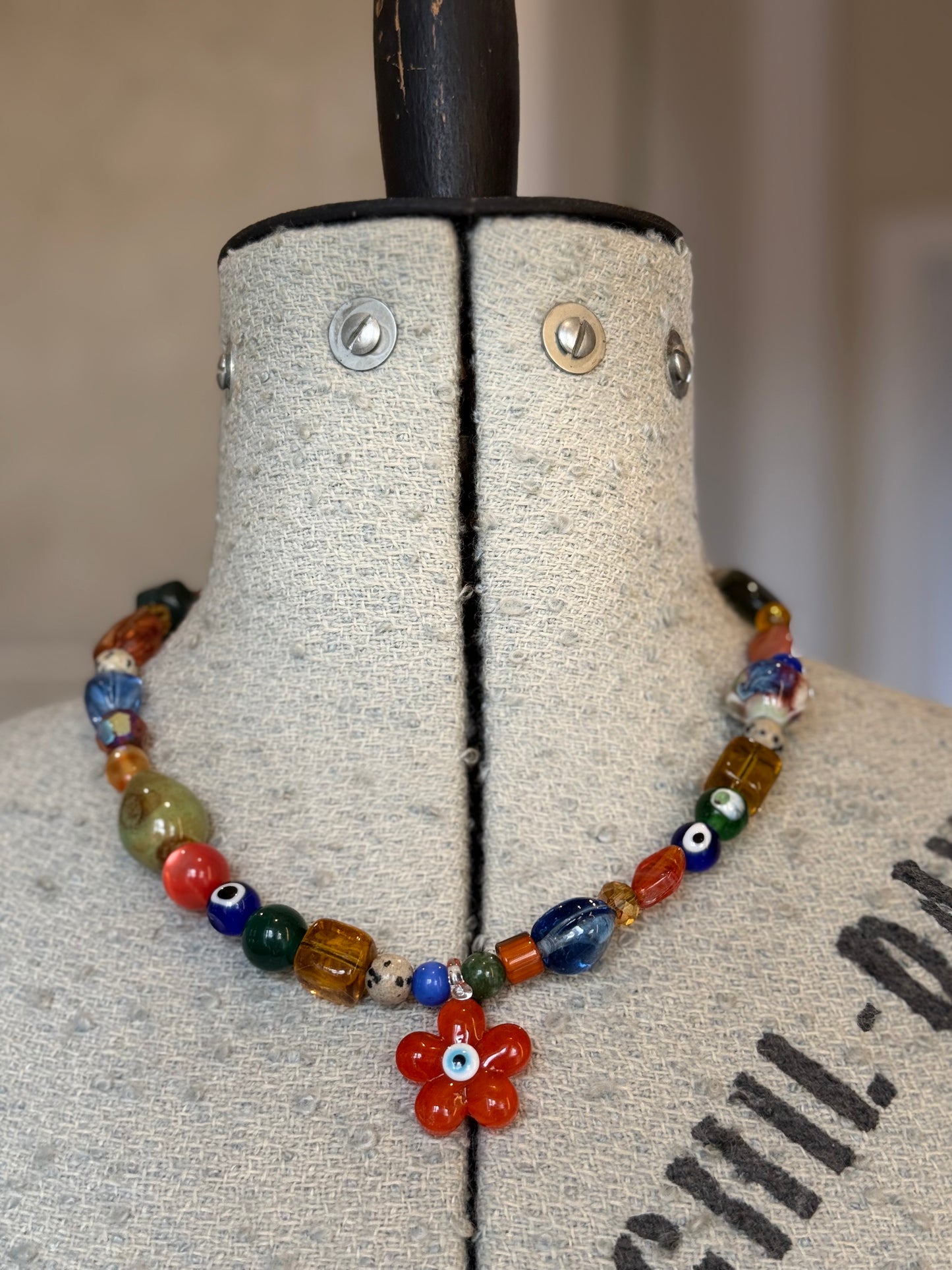 🧿 The Earthy Mama - Evil Eye Necklace