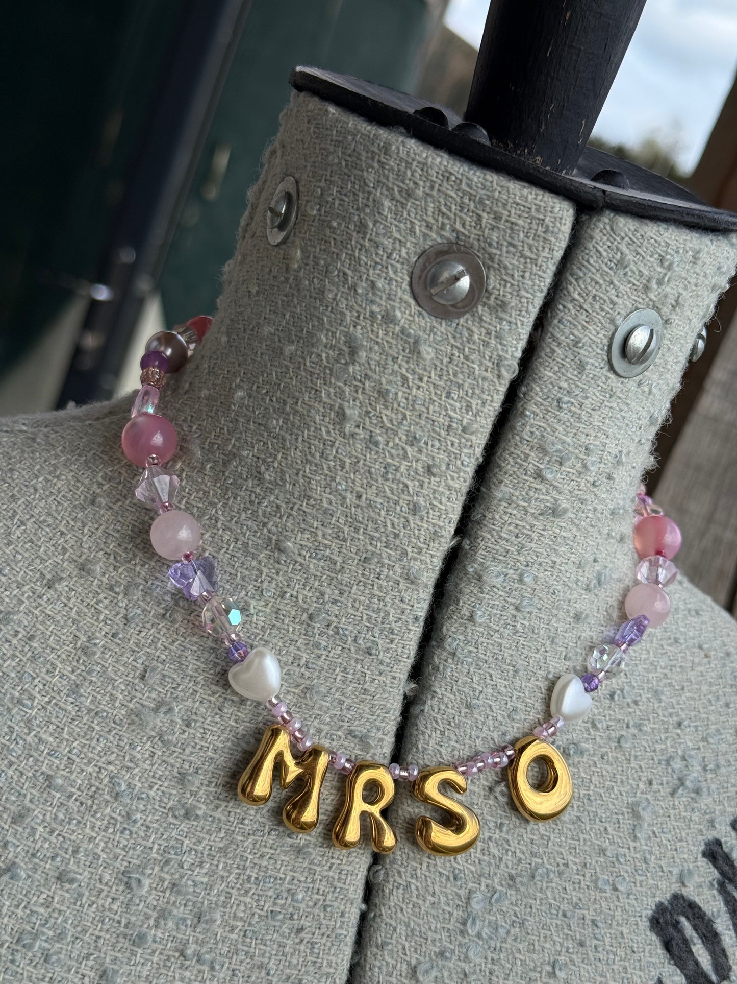 Custom Mrs Bridal Necklace