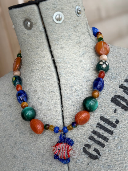 🐟 The Earthy Mama - Fishy Necklace