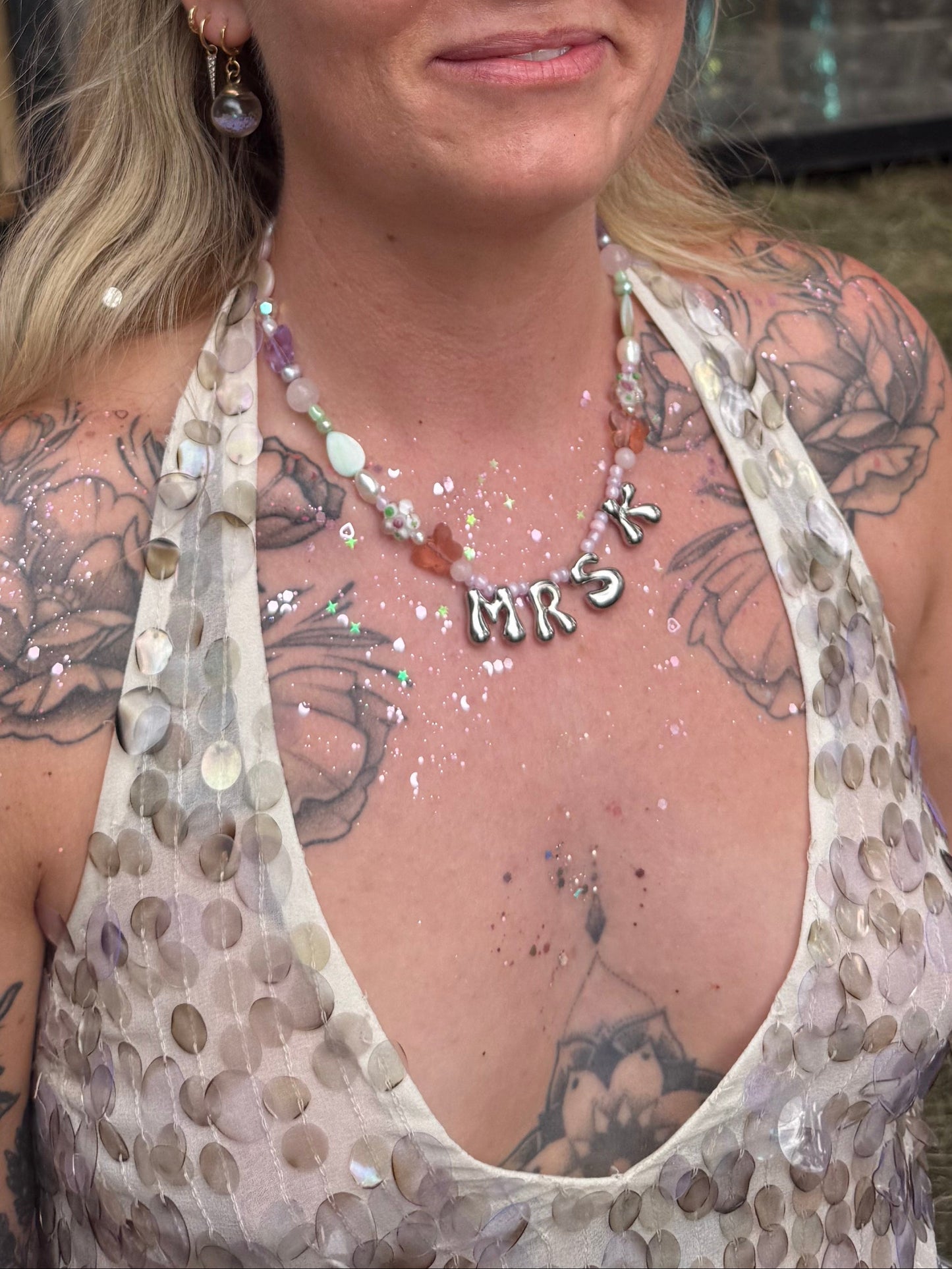 Custom Mrs Bridal Necklace