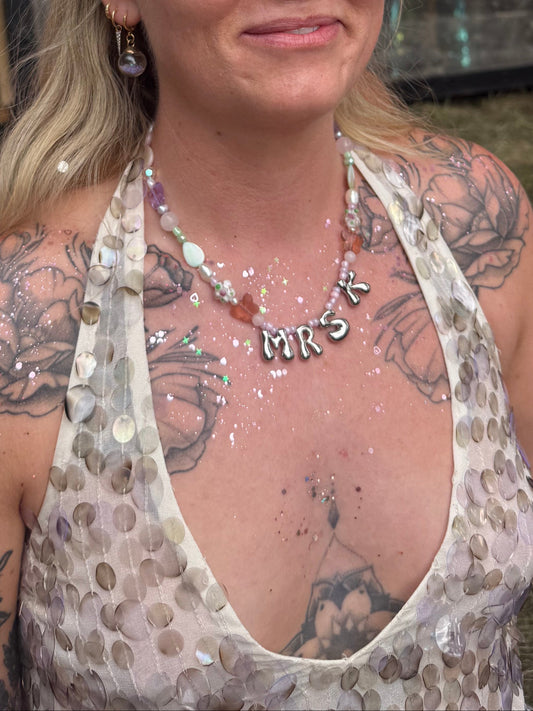 Custom Mrs Bridal Necklace