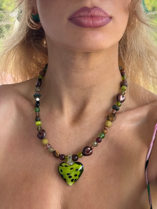 Custom Heart of Glass Necklace